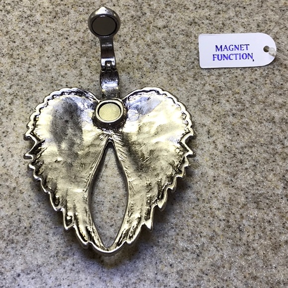 ANGEL WINGS Pendant silver /Black tone - Picture 5 of 8
